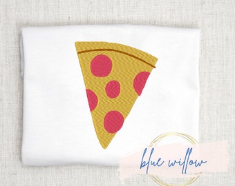 Pizza Embroidery Design, Food Embroidery, Slice of Pizza, Foodie Machine Embroidery Design file