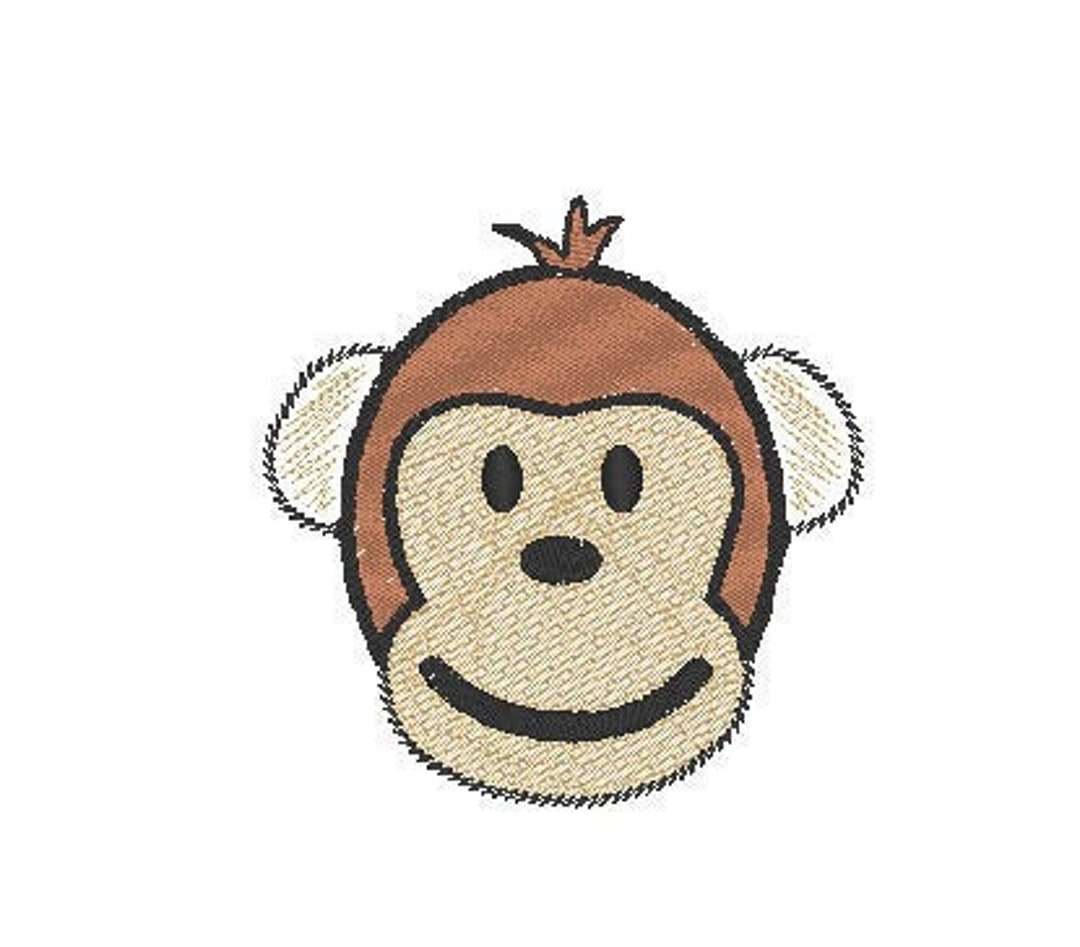 Affe Stickdatei, Affe Skizze Stickdatei, Stickdatei Dschungel Affe Stickdatei, Affe Skizze Stickdatei, Stickdatei Dschungel