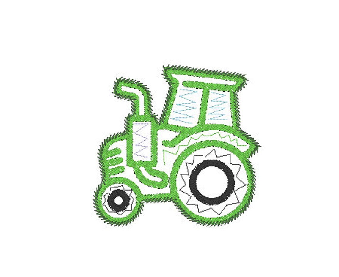 Tractor Embroidery design John Deere Machine Embroidery Etsy