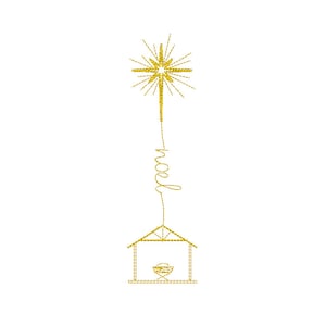 Weihnachts-Stickerei, Krippenszene, Stickdatei, Stickdatei, Stickdatei, Noel Stickdatei, Stickdatei Krippe, Stickdatei, Stickdatei