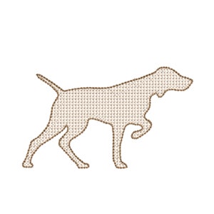 Hunting Dog Vintage Machine Embroidery Design File for Embroidery Machine