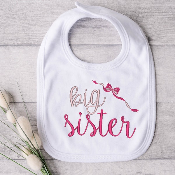 Big Sister Embroidery Design, Sibling Set Embroidery, Sibling Embroidery, Twins Embroidery, Embroidery for Baby, Girl Embroidery