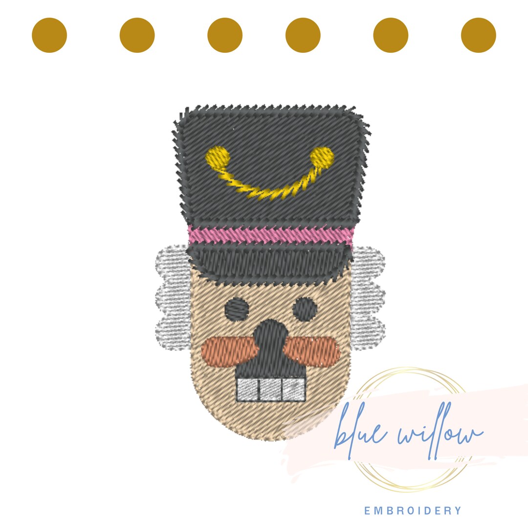 Nutcracker Embroidery Design Christmas Nutcracker Embroidery Etsy
