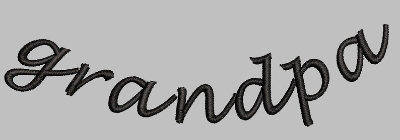 Grandpa Embroidery Design for Collar or Neckline Granddad Machine ...