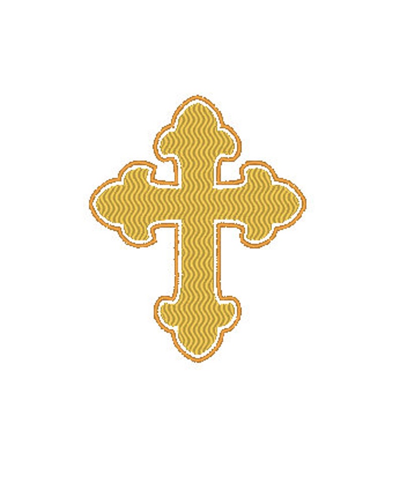 Baptism Embroidery Design Christening Embroidery Cross Etsy