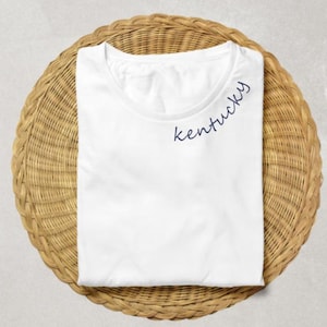 Kentucky Collar Embroidery Design KY Machine Embroidery File State Pride Embroidery Kentucky State Outline Embroidery Design Embroidery File