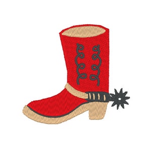 Cowboy Boot Embroidery Design, Cowgirl Rodeo Texas Machine Embroidery Design File, Western Embroidery Design