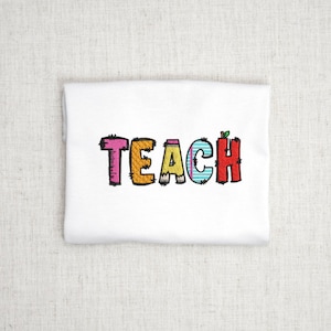 Teacher Embroidery Design, Back to school Embroidery Design File for Machine Embroidery, Embroidery for Teachers
