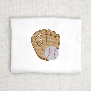 Baseball Embroidery Design, Sports Embroidery for Boys, Baseball and Glove, Spring Embroidery Design, Boy embroidery Design