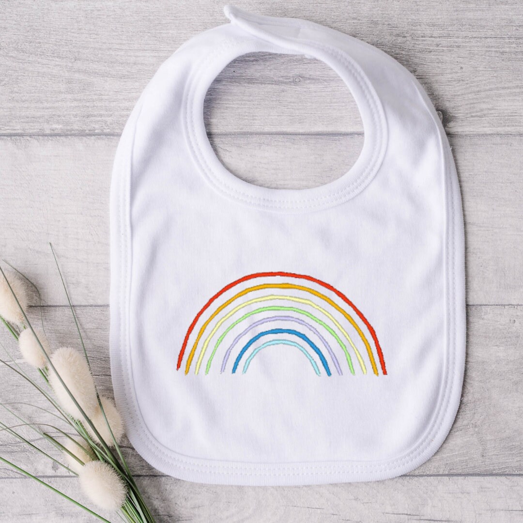 Simple Rainbow Machine Embroidery Design File for Beginners - Etsy