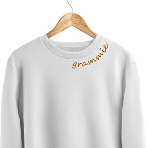 Grammie Collar Embroidery Design, Mother&#39;s Day Embroidery Design, Grammie Machine Embroidery Design File
