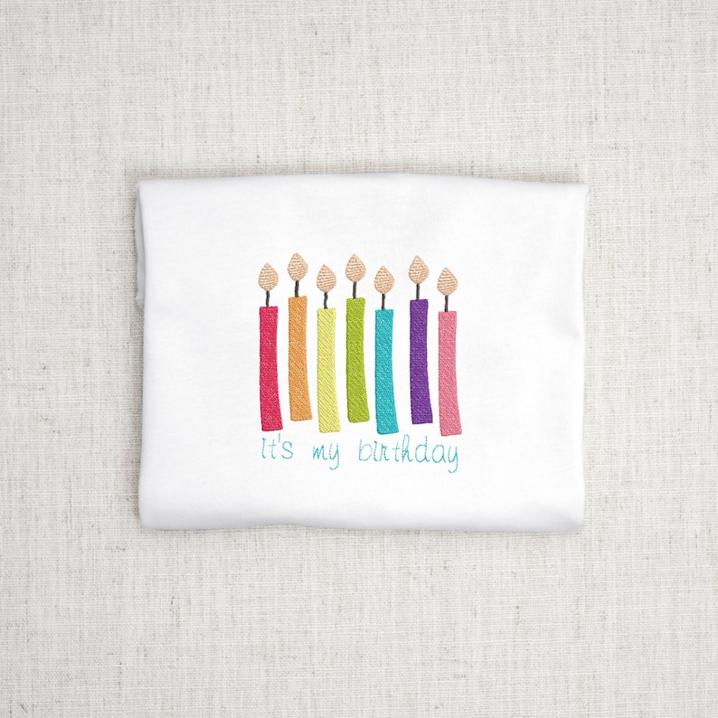 Birthday Embroidery Design for Machine Embroidery