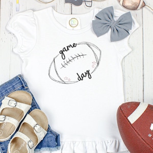 Game Day Football Embroidery Design, Football Embroidery,  embroidery design for kids, Game Day Shirt, Football Game Day Shirt