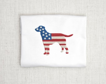 アメリカ国旗刺繍、犬旗の機械刺繍デザイン、独立記念日の刺繍デザイン、ミニ刺繍、デジタル刺繍ファイル