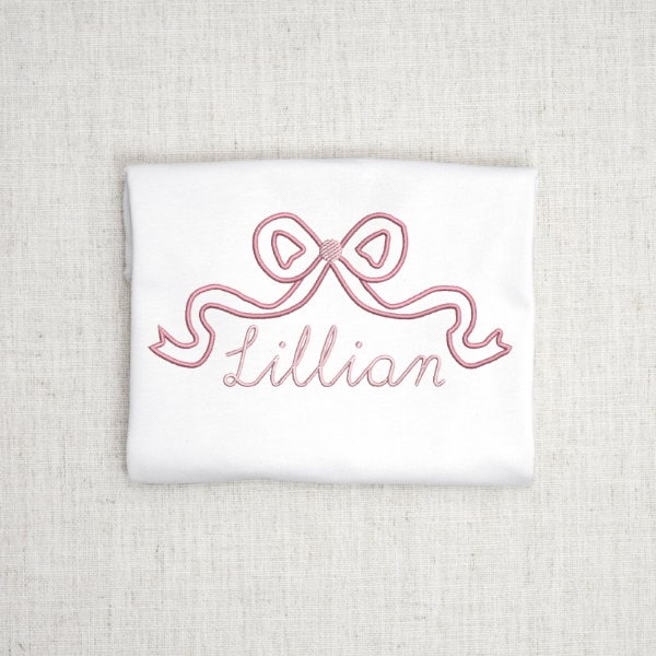 Applique Bow, Bow Applique Embroidery Design, Machine Embroidery Design, Ribbon Embroidery, Monogram Frame Embroidery, FONT NOT INCLUDED