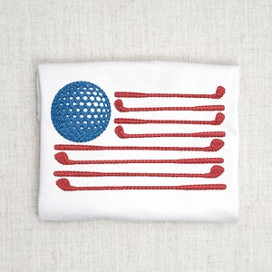 Golf Flag Machine embroidery design, Embroidery Design, Machine Embroidery, Digital Embroidery File, American Flag Embroidery,