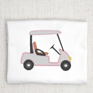 Golfcart Embroidery Design File for Summer. Golf cart Embroidery Summer Embroidery Golfcart Machine Embroidery Design