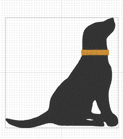 Embroidered Lab Pattern Hunting Lab Embroidery Design for Machine Embroidery Design File ...