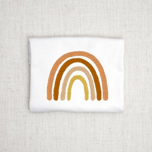 Rainbow Embroidery Design, Embroidery Design Rainbow, Embroidery Designs Rainbow, Neutral Machine Embroidery Pattern