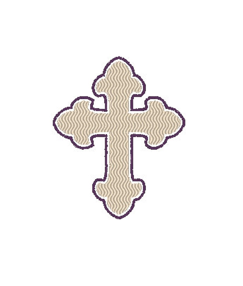 Baptism Embroidery Design Christening Embroidery Cross Etsy