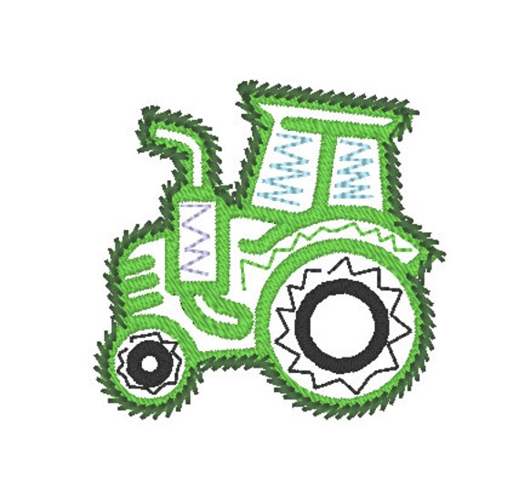 Tractor Embroidery design John Deere Machine Embroidery Etsy