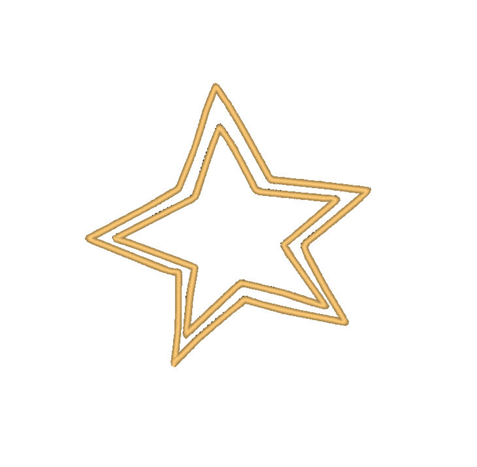 Stern Umriss Stickdatei Doppelstern Stickdatei Stern - Etsy.de