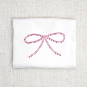 Bow Embroidery Design Coquette Bow Machine Embroidery Design File Instant Download Monogram Font Decoration Coquette Bow Mini Embroidery