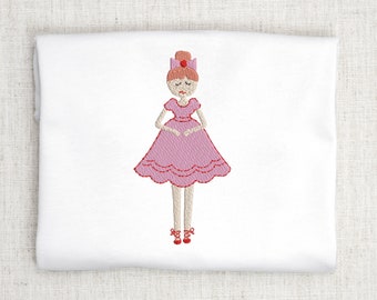 Ballerina Christmas Embroidery Christmas Nutcracker Embroidery Design, File for Machine Embroidery, Holiday Embroidery Machine File,