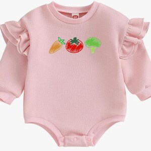 ガーデン刺繍デザイン、トマト刺繍、ブロッコリー刺繍、ニンジン刺繍、夏の野菜機械刺繍デザインファイル 画像 6