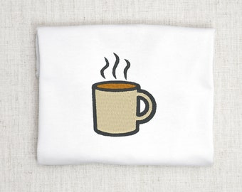 Coffee Mug Embroidery Design Machine Embroidery Design File