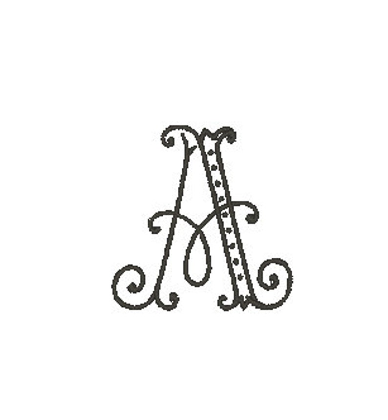 Interlocking Monogram Embroidery Font, Machine Embroidery Design File for any occasion, Monogram Font, Embroidery Design, Wedding Font image 4