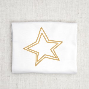 Star Outline Embroidery Design, Double Star Embroidery, Star Embroidery Design, Machine Embroidery Design