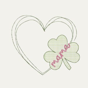 St Patricks Day Embroidery Design Spring Machine Embroidery Lucky Charm Embroidery Shamrock Embroidery File Clover Frame Embroidery for Mama