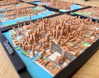 3D Printed Toronto Skyline Model: Cityscape Souvenir