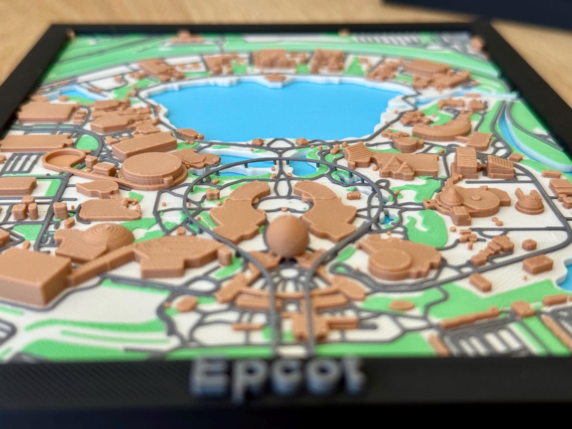 Epcot Display Model EPCOT in Miniature | Spaceship Earth & Beyond | EPCOT Model for Disney ...
