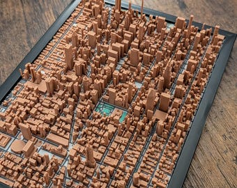 3D-geprint NYC Midtown Manhattan stadsgezicht Model: reiscadeau