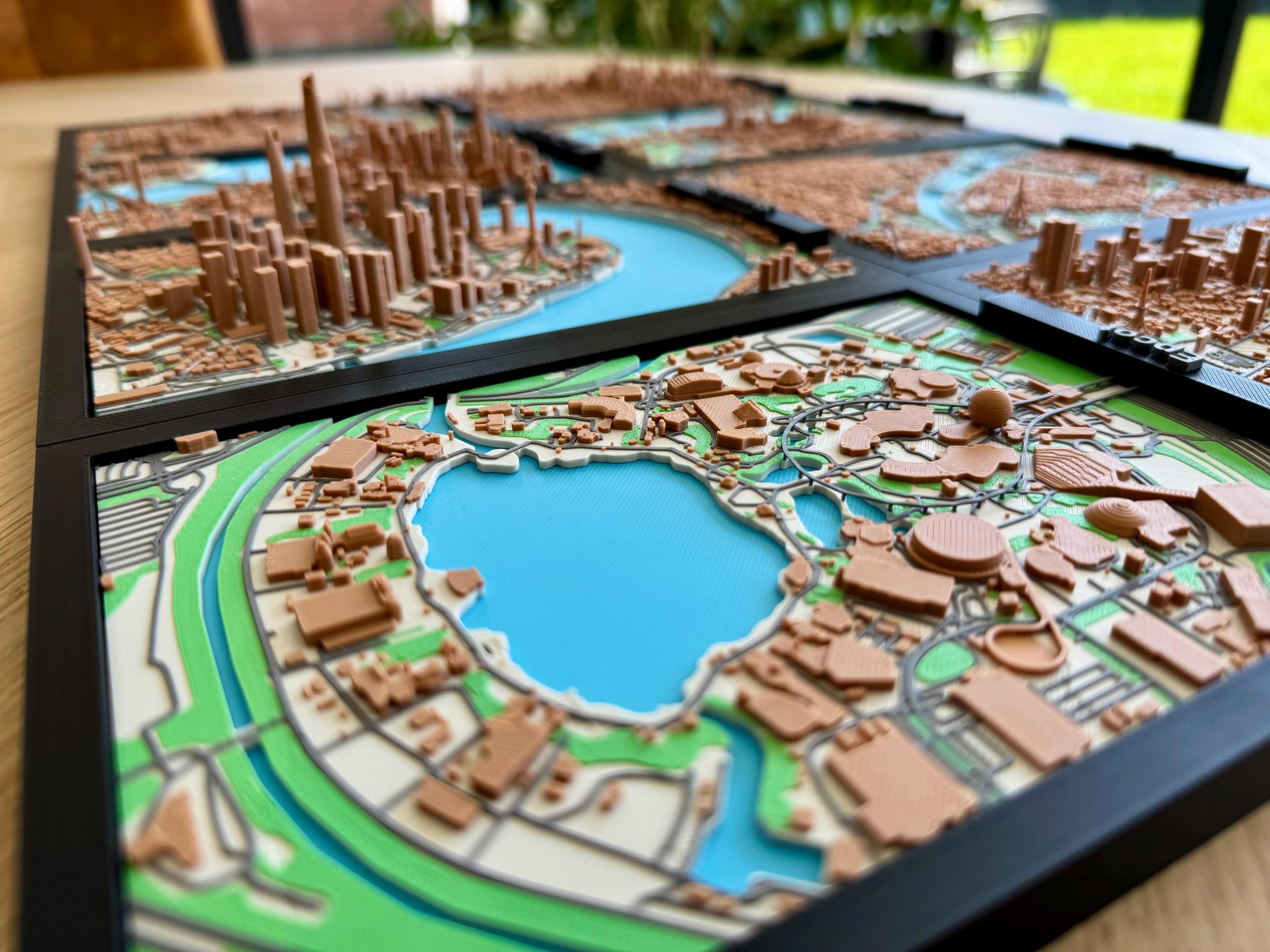 Epcot Display Model EPCOT in Miniature | Spaceship Earth & Beyond | EPCOT Model for Disney ...