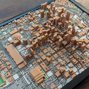 Houston Skyline Model | 3D Printed Cityscape Art | Minimalist Travel Decor | Gift for Texas & Architecture Lovers