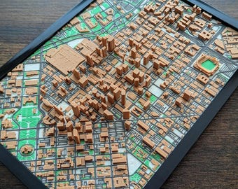 3D Printed Denver Skyline: Colorado Cityscape Model