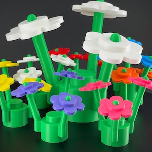 Giant Brick-Style Flower – Vibrant Custom Display Piece for Brick Fans