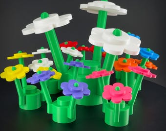 Giant Brick-Style Flower – Vibrant Custom Display Piece for Brick Fans