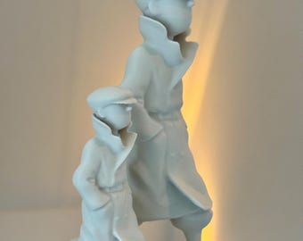 Idąca statua Tintina | Klasyczna postać komiksowa w ruchu