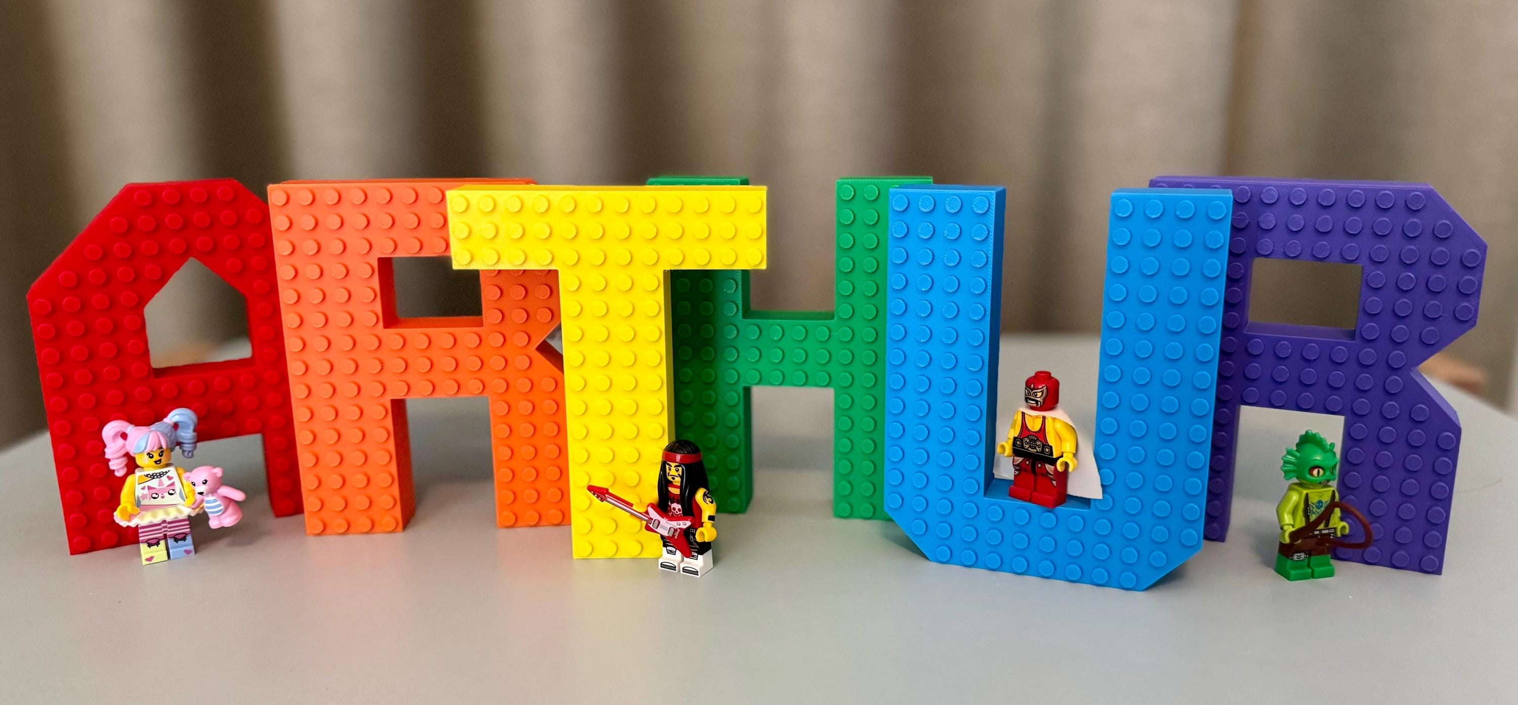 Full Alphabet Brick Letters | Building Block Compatible