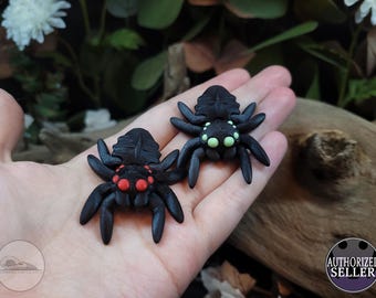 Black Spider 3D Printed Articulated Fidget