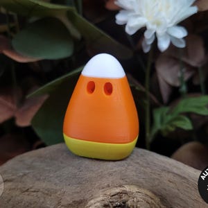 Candy Corn with Hidden Feet 3D Printed Articulated Fidget