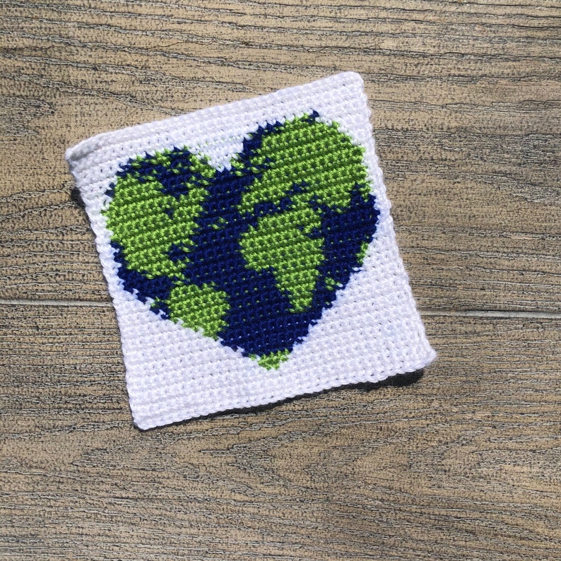 CROCHET PATTERN // Better Together Earth Day Heart Crochet Etsy