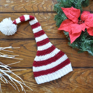 CROCHET PATTERN // Elf Hat for Newborn, Baby, Toddler Christmas image 1