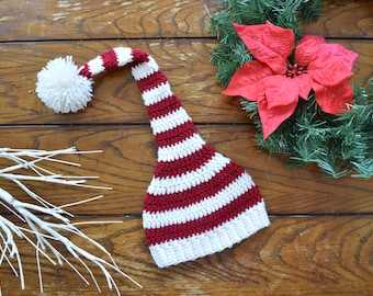 CROCHET PATTERN // Elf Hat for Newborn, Baby, Toddler Christmas