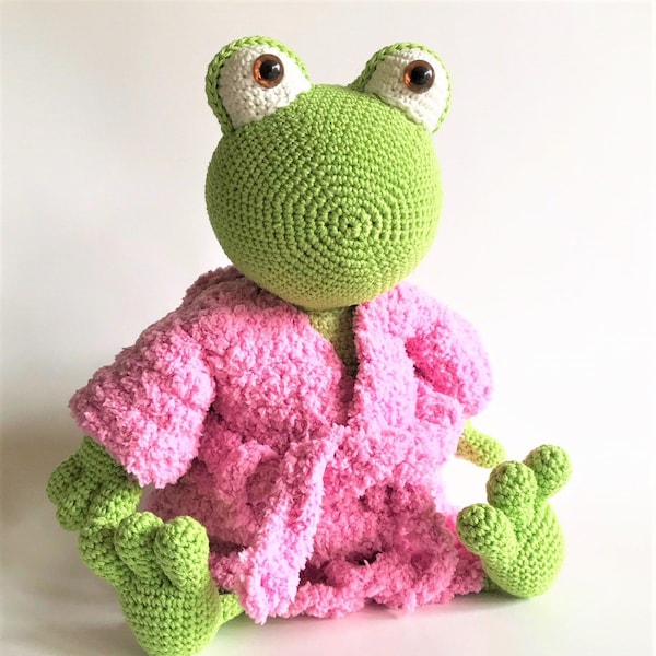 Kimmi the frog PDF crochet pattern
