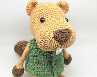 Bobby the Beaver PDF crochet pattern